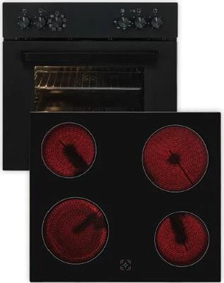 Exquisit EHE367-U-120 Einbauherd-Set mattschwarz