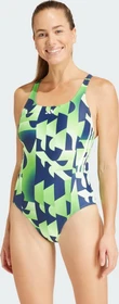 adidas 3-Streifen Graphic Badeanzug green spark (Damen)