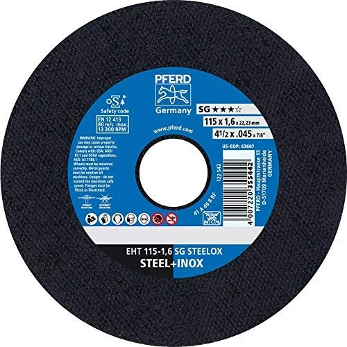 Pferd EHT 115-1.6 SG STEELOX Trennscheibe, 115x1.6x22.23mm, 25 Stück