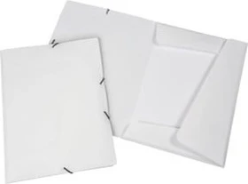 Eichner Dreiflügelmappe mit Gummizug, A4, weiß, 10er-Pack