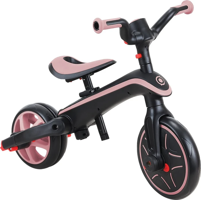 Globber Explorer Trike Foldable 4in1 deep pastel pink
