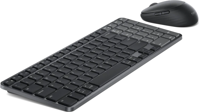 Dell KM746 Pro 7 Rechargeable Compact Keyboard and Mouse, schwarz, USB/Bluetooth, DE
