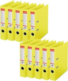 Esselte No. 1 Ordner 2-Ring Recycling, 50mm, A4, intensiv gelb, 10er-Pack