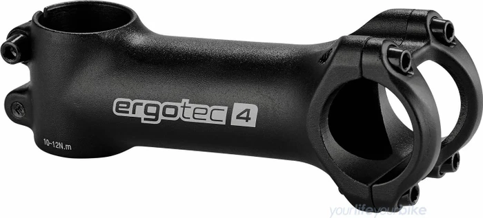 Ergotec Crab 31.8mm/28.6mm +7° Vorbau 110mm schwarz sandgestrahlt