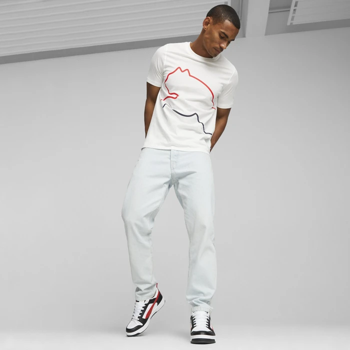 Puma Rebound V6 Low puma white/for all time red/puma black