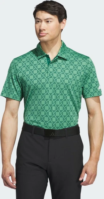 adidas Ultimate365 Tour Heat.RDY Jacquard Poloshirt kurzarm collegiate green (Herren)