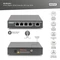 Digitus Desktop Gigabit PoE-Extender, 5x RJ-45, 85W PoE++ PD Vorschaubild