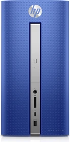 HP Pavilion 570-p579ng, blau, Core i7-7700, 16GB RAM, 128GB SSD, 1TB HDD, GeForce GTX 1050