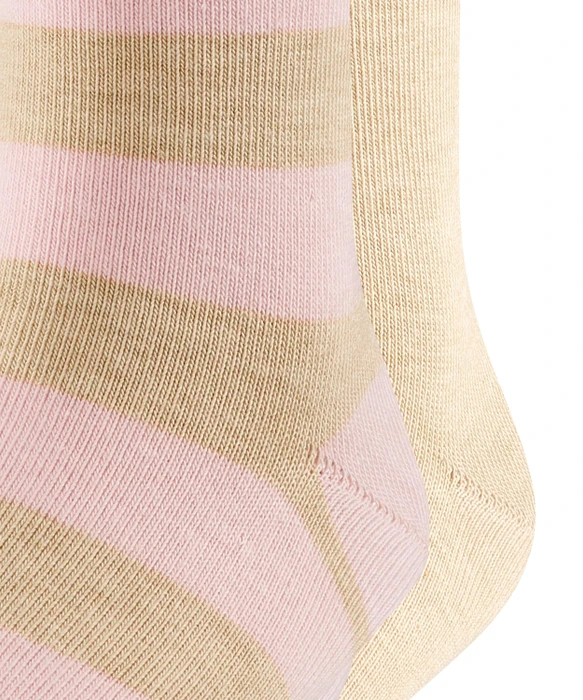 Falke Happy Stripe Socken sand mel., 2 Paare (Junior)
