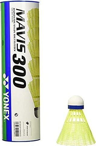 Yonex Mavis 300 Badmintonbälle gelb, 6 Stück