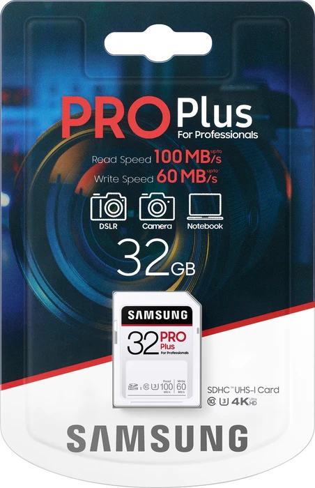Samsung PRO Plus for Professionals R100/W60 32GB, UHS-I U3, Class 10