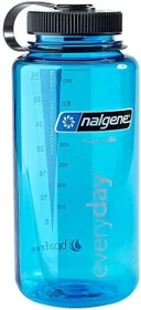 Nalgene Wide Mouth Trinkflasche 1l blau/schwarz