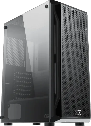 Xigmatek Gaming X, schwarz, Glasfenster