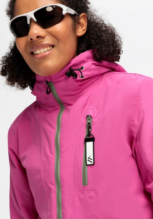 Maier Sports Straja Skijacke pink flambe/luscious moss (Damen)