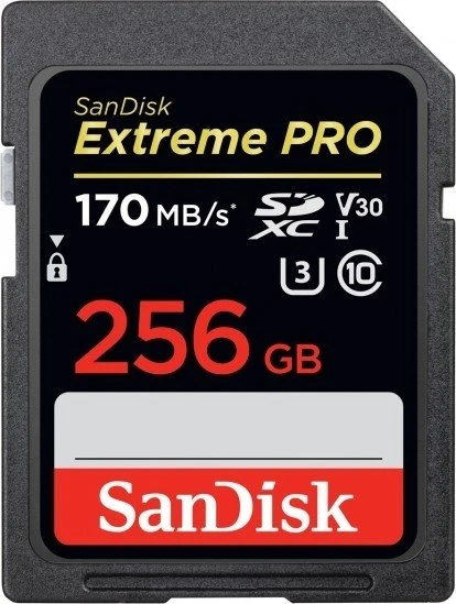 SanDisk Extreme PRO, SD UHS-I U3, V30, Rev-XY