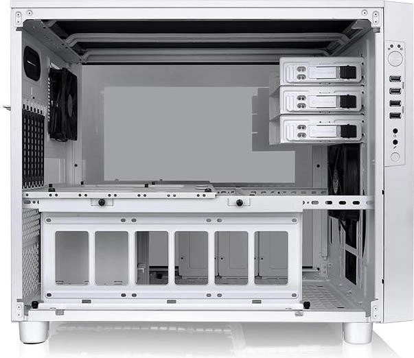 Thermaltake Core X5 Tempered Glass Snow Edition weiß, Glasfenster