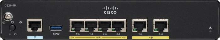 Cisco 900 Serie C921 Integrated Service Gigabit Router, 6x RJ-45