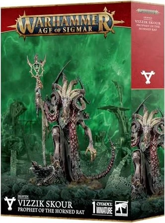 Games Workshop Warhammer Age of Sigmar - Skaven - Vizzik Skour, Prophet of the Horned Rat