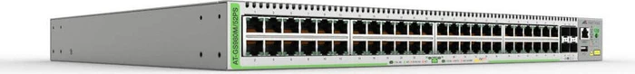 Allied Telesis CentreCOM GS980M Rackmount Gigabit Managed Switch, 48x RJ-45, 4x SFP, 740W PoE+
