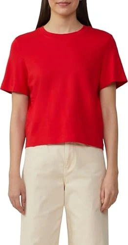 s.Oliver Interlock Crop T-Shirt kurzarm rot (Damen)
