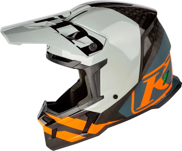 Klim F5 Koroyd Striking Petrol grau/schwarz/orange/blau