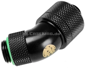 Bitspower 45° Anschluss G1/4" auf 16/10mm drehbar matt schwarz