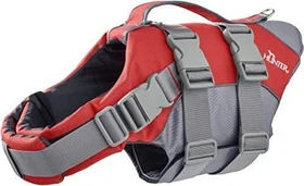 Hunter Moss Schwimmweste, Schwimmhilfe für Hunde, Haltegriff, reflektierend, M, rot