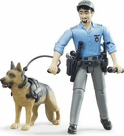 Bruder bworld - Figurenset Polizist mit Hund