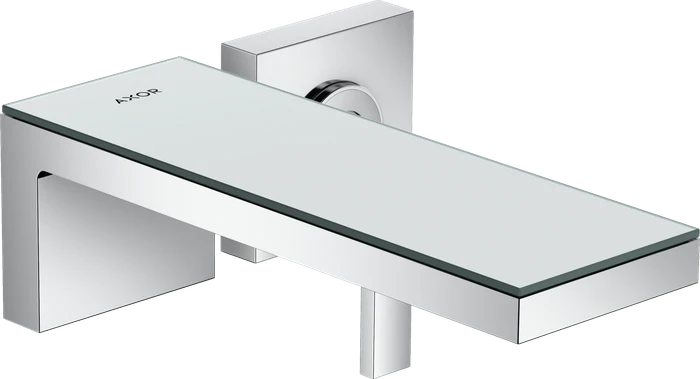 Hansgrohe Axor MyEdition Waschbeckenarmatur für Wandmontage chrom/spiegelglas