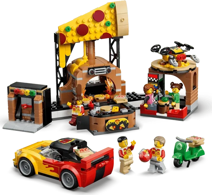 LEGO City - Pizza-Liefererlebnis mit Fahrzeugen