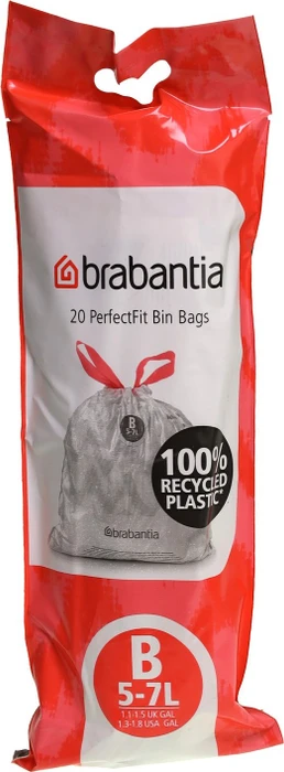 Brabantia PerfectFit Müllbeutel Typ B 5-7l, 20 Stück