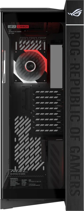 ASUS ROG Cronox GR801 Curve TG ARGB Black, Glasfenster