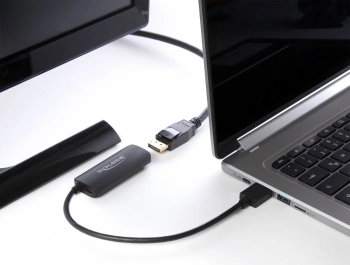 DeLOCK DisplayPort 1.2/HDMI Adapterkabel schwarz, 0.24m