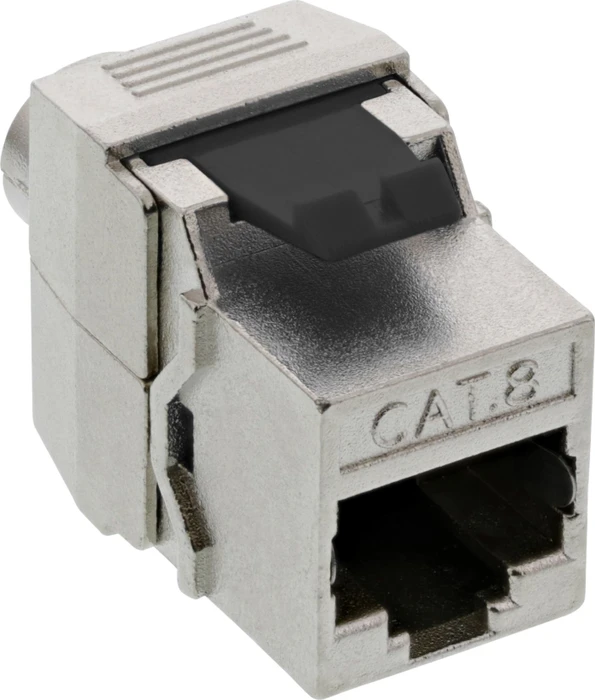 InLine Keystone Modul RJ-45 Buchse/Verlegekabel Cat8.1, SNAP-In