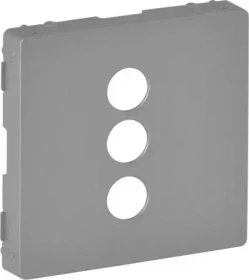 Legrand Valena Life Abdeckung für RCA 3-fach Einsatz, aluminium