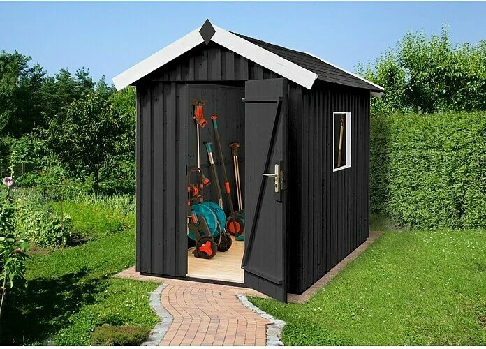 Weka 348 162x168cm Gerätehaus anthrazit