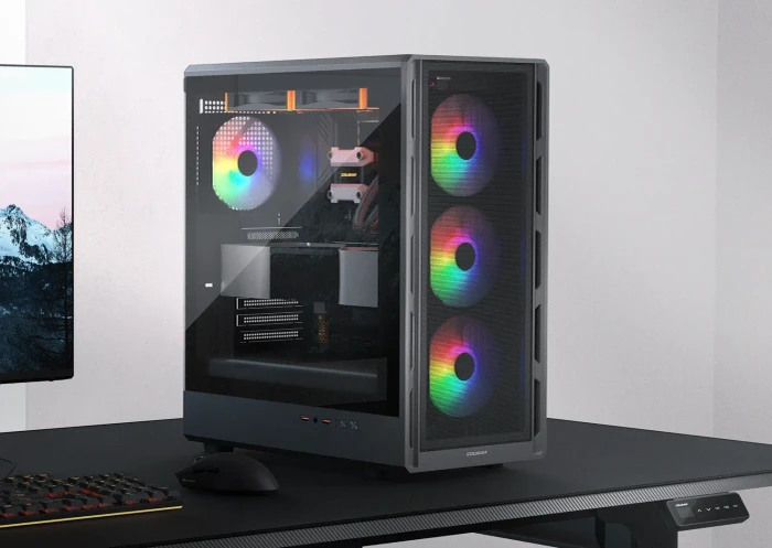 Cougar Airface Pure RGB, schwarz, Glasfenster