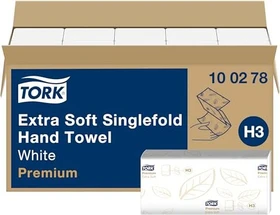 Tork H3 Premium Extra Soft Zickzack-Papierhandtücher 2-lagig weiß,  3000 Stück