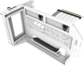 Cooler Master Vertical Graphics Card Holder Kit V3 Riser Card, inkl. PCI-Slot Blende, gewinkelt, PCIe 4.0, 165mm, weiß