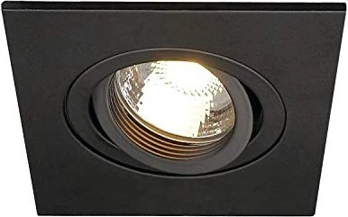 SLV New Tria 78 XL GU10 Einbauleuchte eckig schwarz