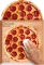 Mustard Pizza Mat Mousepad rund, 190mm, Salami-Pizza-Style, rot/gelb Vorschaubild