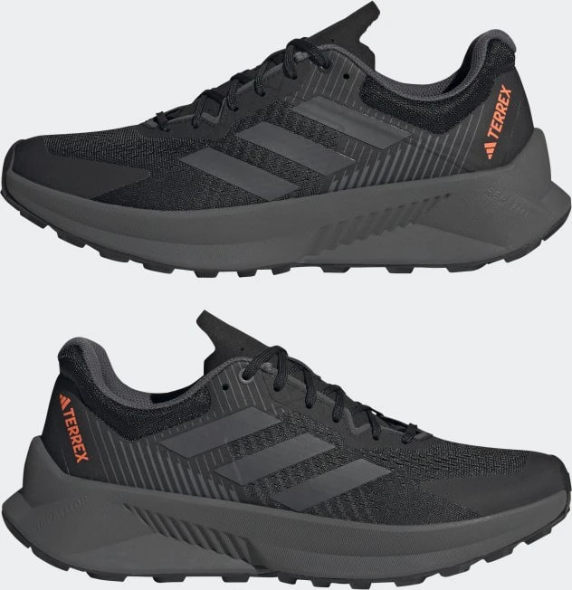adidas Terrex Soulstride Flow core black/grey six/impact orange (Herren)