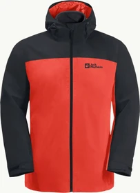 Jack Wolfskin Taubenberg 3in1 Funktionsjacke strong red (Herren)