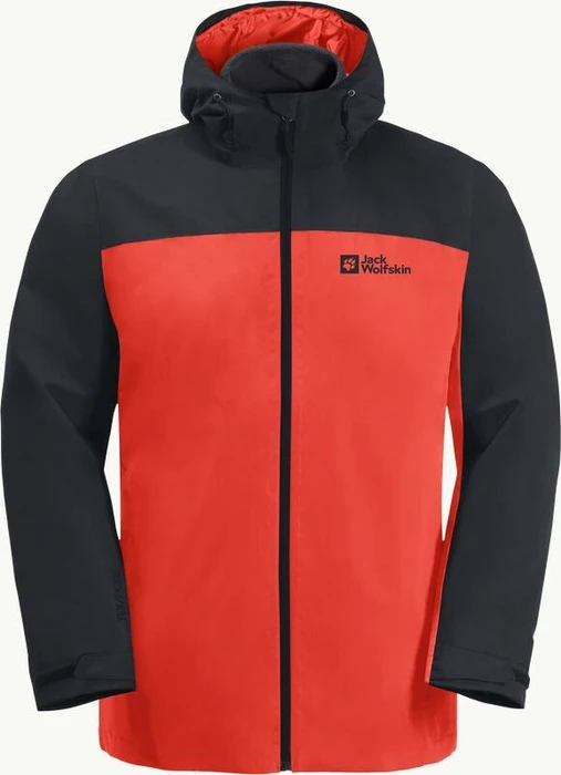 Jack Wolfskin Taubenberg 3in1 Funktionsjacke strong red (Herren)