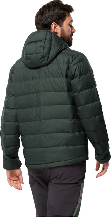 Jack Wolfskin Ather Down Hoody Funktionsjacke black olive/firefly (Herren)