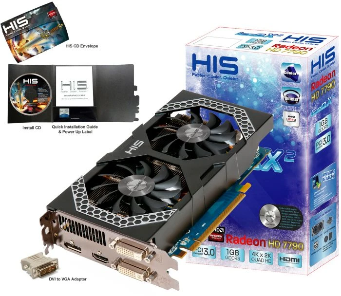 HIS Radeon HD 7790 iPower IceQ X², 1GB GDDR5, 2x DVI, HDMI, DP
