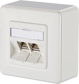 Metz E-DAT modul 2 Port AP Cat.6A, reinweiß
