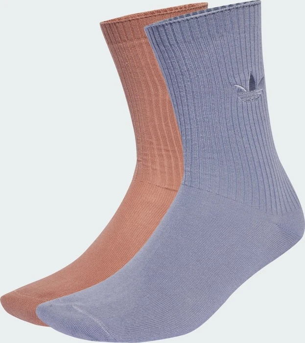 adidas Everyday Icons Crew Socken warm clay/silver violet, 2 Paare