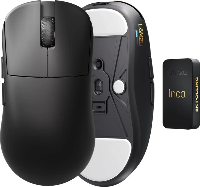 Lamzu Inca 8K Wireless Gaming Mouse Black, USB