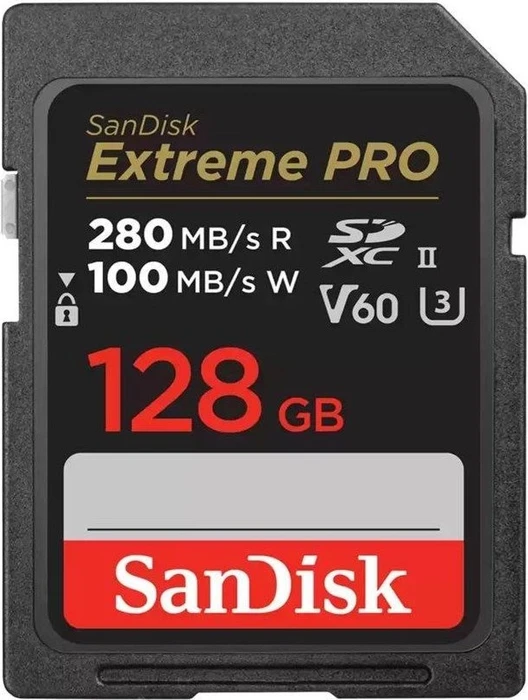 SanDisk Extreme PRO R280/W100 128GB, UHS-II U3, Class 10